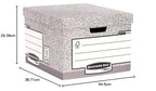 Bankers Box Archivbox mit FastFold System, groß, FSC, 10er-Packung, grau