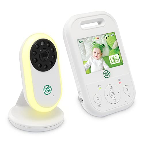 LeapFrog LF2423 Baby Monitor with Camera, Long Range, 2.8 Inch Video LCD Display, 2X Zoom, Temperature Sensor, Noise Activation Mode, Intercom, Long Battery Life, 720p