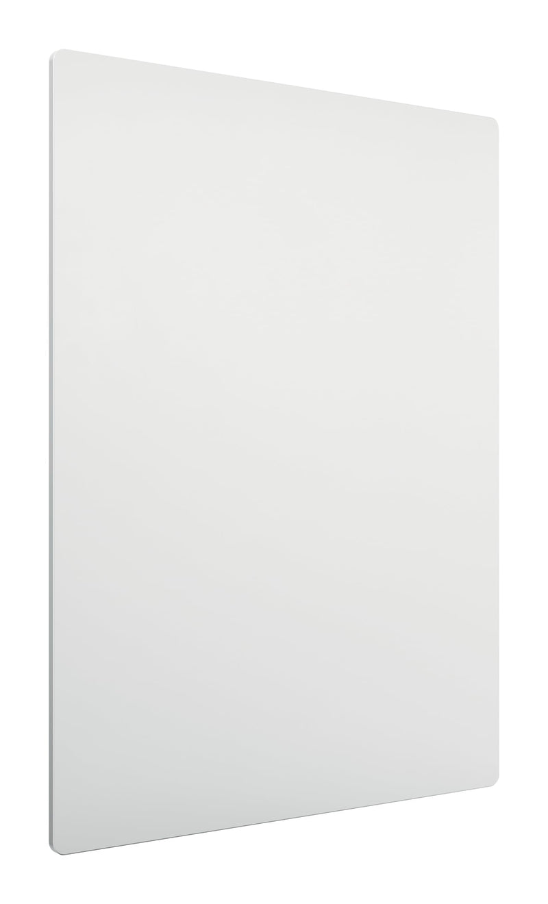 Nobo Magnetisches Whiteboard ohne Rahmen, 600 x 450 mm, individuell erweiterbare Whiteboardtafel, ideal für Büros und Teamarbeit, Stahl, Weiß, 1915656