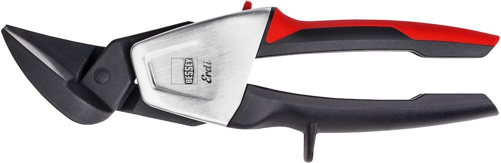 BESSEY Erdi Ideal-Schere D39ASSL, Linksschneidend, Gesamtlänge 230 mm Schnittlänge 30 mm, für gerade und Figurenschnitte, Gewicht 0,49 kg