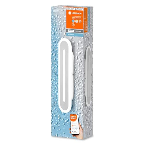 LEDVANCE Smart LED Badezimmerlampe white, 1200LM, 3000-6500K, 300mm x 70mm, IP44, Orbis Bath Wandleuchte, Badezimmerleuchte mit Wifi Technologie, dimmbar, steuerbar über App und Sprachassistenten