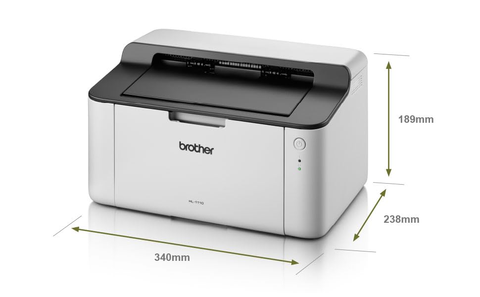 Brother HL-1110 kompakter Schwarzweiß-Laserdrucker