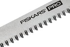 Fiskars Pro Kompakte Klappsäge, Inkl. 2 Sägeblättern, Sägeblattlänge: 15 cm, 13 TPI und 24 TPI, Schwarz/Orange, PowerTooth, 1062934