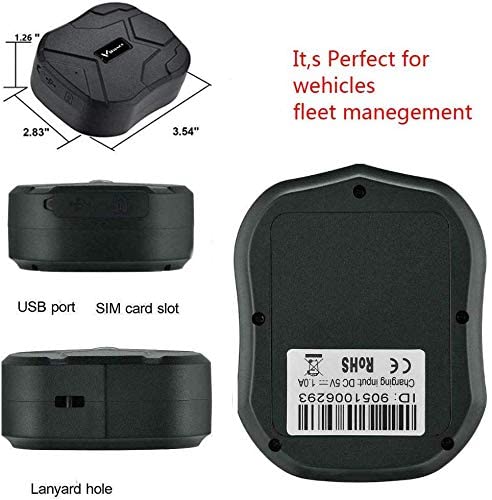 4G GPS Tracker Ohne ABO 10000mAh GPS Tracker Auto 120 Tage Standby Zeit, Echtzeit Zum Aktualisieren Der Position, Stark Magnetisch und Wasserdicht mit Kostenloser App