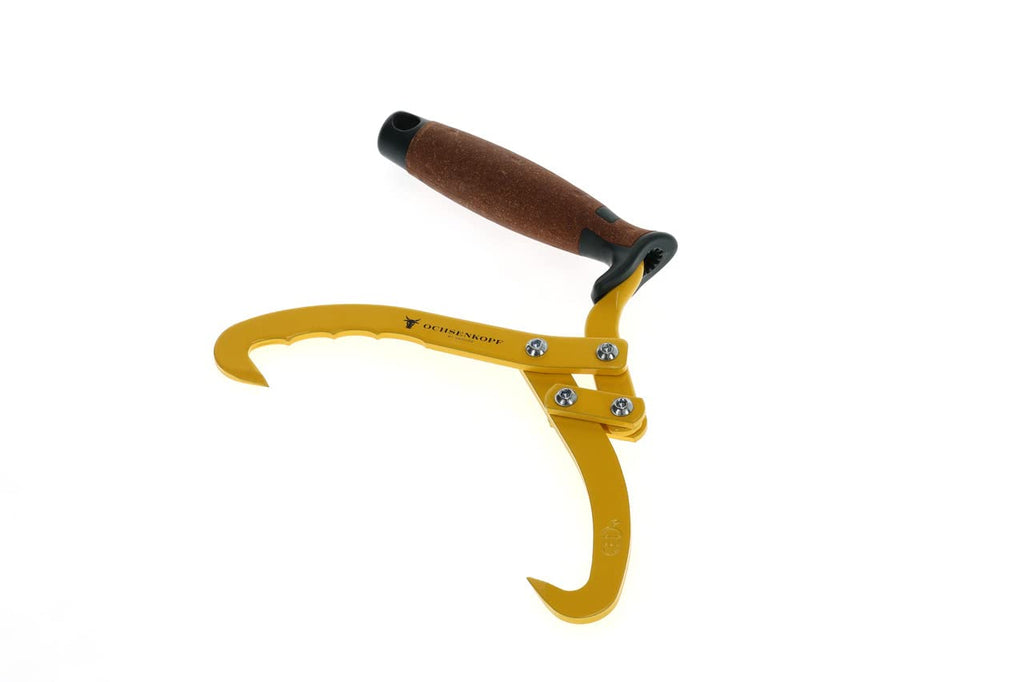 OCHSENKOPF Handpackzange, Gehärtete Spitzen, Abrutschsicherer 2-Komponenten-Griff, 185 mm Maulöffnung, Gelb