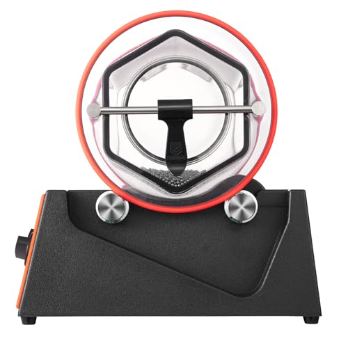 VEVOR Poliertrommel Schmuck-Poliermaschine 5 kg, Rotary Tumbler Oberflächenpolierer 60 W, Schmuck Polieren Dreh-Tumbler Einstellbare Zeit & Drehzahl Polierer Kugelmühle, für Gold, Silber usw.