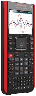 Texas Instruments TI-Nspire CX II-T CAS Graphikrechner (800 Funktionen, farbige Darstellung, 3D Anzeige) Schwarz Rot
