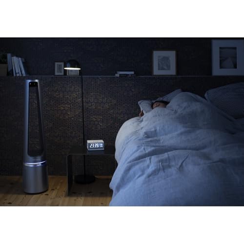 Rowenta rotorloser 2 in1 Luftreinigungsventilator Eclipse QU5030 | Luftreiniger und Ventilator | Feinpartikel | 12 Geschwindigkeiten | Timer | verzögerte Startfunktion | Fernbedienung | Anthrazit