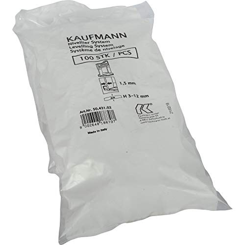 Kaufmann Zuglaschen 1.5mm - Laschen zu Nivelliersystem - Universal einsetzbar 100 Stück
