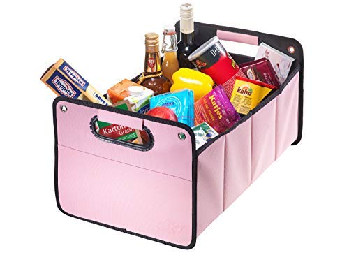 CB Präsentwerbung GmbH CBag rosa - Kofferraumtasche aus Polyester mit stabilem Boden - Klappbox Kofferraumbox Faltbox Organizer Autobox Tasche Auto Kofferraum Zubehör (rosa)