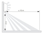 Steinel Außenleuchte L 30 S Anthrazit, 180° Bewegungsmelder, 10 m Reichweite, E27 Fassung, Design-Wandlampe außen schlagfest