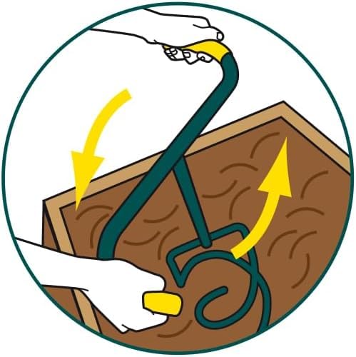 Leborgne Naturovert Aerompost – umweltfreundlicher und ergonomischer Kompostbelüfter – profilierte Zähne – Modell 320061 – Grün