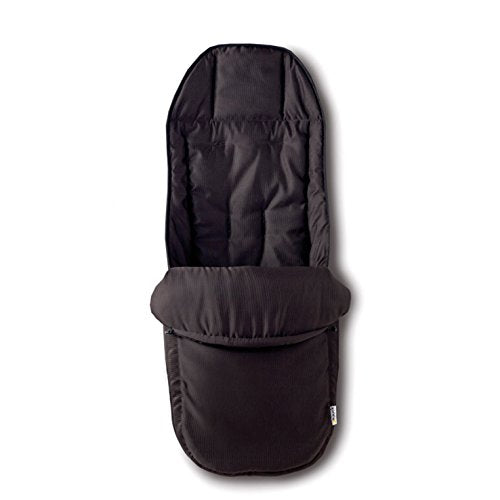 hauck 2in1 Soft Tragetasche & Fußsack für Buggy und Geschwisterwagen, für Babys ab Geburt bis 9 Monaten, Fixierbar mit 5-Punkt-Gurt, Robust & Pflegeleicht (Schwarz)