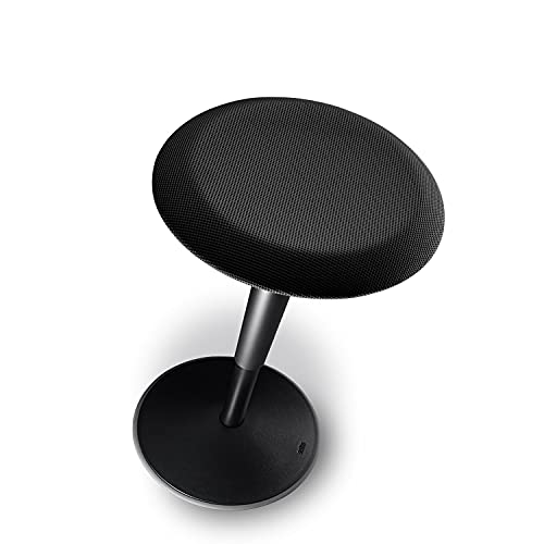 Sedus se:fit, Ergonomischer Hocker, Stehhocker, Stehsitz, Stehhilfe, Schwarz, Kunststoff, Gummifuß, 53-80 cm Höhenverstellbar