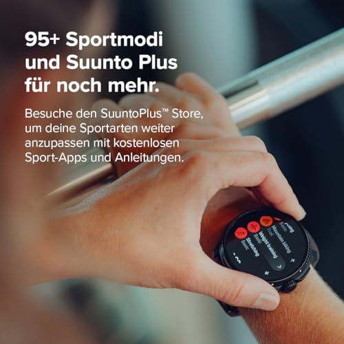 SUUNTO Race Sportuhr - Outdoor Smartwatch, 1,43" Helles AMOLED Display mit Saphirglas, Bequeme Uhrenkrone & Tasten Bedienung, Präzise Zweifrequenz GPS, Lange Akkulaufzeit, 100m Wasserdicht