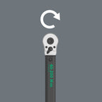 Wera 05075622001 Click-Torque C 3 Drehmomentschlüssel mit Umschaltknarre Schwarz, Grün, 1/2", 40 - 200 Nm