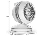 Rowenta HQ7152 Air Force Intense 2-in-1 Ventilator und Heizlüfter in einem Gerät | 2600 Watt, Eco-Heizmodus, inkl. Fernbedienung, sehr kompakt | weiß, 43/32/32 cm