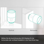 TP-Link smartes Heizkörperthermostat - Erweiterungseinheit, benötigt Kasa Hub, Heizungssteuerung (Kasa App, Zeitpläne, Geofencing, Fensteröffnungserkennung), Matter, Alexa, Apple Home