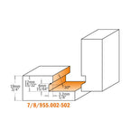 CMT ORANGE TOOLS 955.002.11 - SCHUBLADEN-FRÄSER HM D=31.7X12.7 S=8
