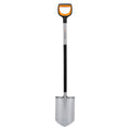 Fiskars Gärtnerspaten für harte, steinige Böden, Spitz, Länge: 120 cm, Verstärktes Borstahl-Blatt, Schwarz/Orange, Xact, 1066729