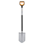 Fiskars Gärtnerspaten für harte, steinige Böden, Spitz, Länge: 120 cm, Verstärktes Borstahl-Blatt, Schwarz/Orange, Xact, 1066729