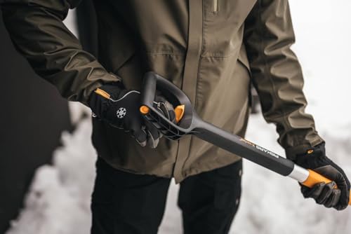 Fiskars Auto-Schneeschaufel, X-series, Teleskopierbar, Länge: 79,5-98,7 cm, Aluminium/Stahl/Kunststoff, Schwarz/Silber, 1057187