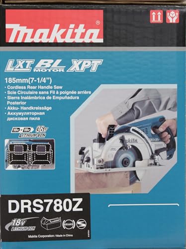 Makita DRS780Z Akku-Handkreissäge 2x18 V (ohne Akku, ohne Ladegerät)