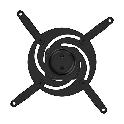 PureMounts Beamer Deckenhalterung Spider-Plus-B - 25 grad neigbar und 360 grad drehbar, 220mm Deckenabstand,(15kg), Lochabstand 180-310mm, schwarz