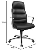 Topstar NC79RA80 Chefsessel Chairman, 63 x 64 x 124, leder schwarz
