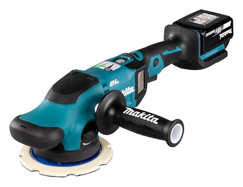 Makita DPO600TKX1 Exzenterpolierer, 1 Akku plus Ladegerät im Transportkoffer, Blau, 18 V / 5,0 Ah