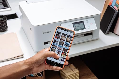 Canon PIXMA TS7650i Multifunktionsdrucker 3in1 (Tintenstrahl,Drucken, Kopieren, Scannen, A4, 6,7 cm Touch LCD, WLAN, Duplexdruck, 2 Papierzuführungen, kompatibel mit Pixma Print Plan ABO) Weiß