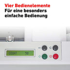 Professionelle Falzmaschine IDEAL 8306 mit Vier Falzarten, 60 bis 115 g/m² Papier, 115 Blatt/Minute, 7.000 Blatt/Stunde