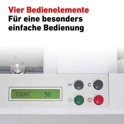 Professionelle Falzmaschine IDEAL 8306 mit Vier Falzarten, 60 bis 115 g/m² Papier, 115 Blatt/Minute, 7.000 Blatt/Stunde