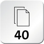 Novus B 38 Heftzange Büro (Vollmetallgerät, bis 40 Blatt) chrom