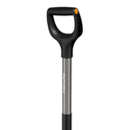 Fiskars Ergonomic Wurzelspaten, Spaten mit Sägezahnung zum Durchtrennen von Wurzeln, D-Griff, Borstahl/Kunststoff, 1066714