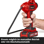 Einhell Akku-Autokompressor CE-CC 18 Li-Solo Power X-Change (Li-Ion, 18 V, max. 11 bar, 60 cm Druckluftschlauch, automat. Abschaltfunktion, Lieferung ohne Akku & ohne Ladegerät)