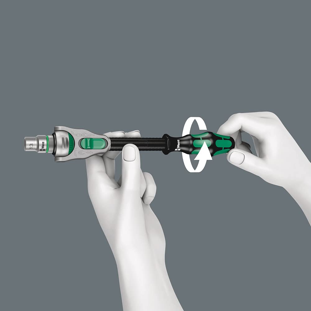 Wera 8100 SA 2 Zyklop Speed-Knarrensatz, 1/4 Zoll metrisch, Schwarz, 42-teilig, 05003533001