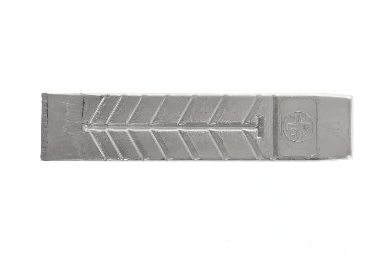 OCHSENKOPF Alu-Massivkeil, Geschmiedeter Sicherheitskeil, Zum Fällen und Spalten, KWF-Profi Qualität, Hubhöhe 35 mm