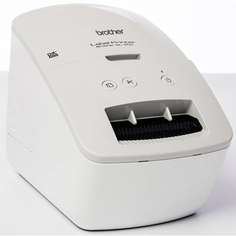 Brother QL-600G Grau Etikettendrucker (USB-Schnittstelle, Barcodedruck, automatische Schneideeinheit), 130