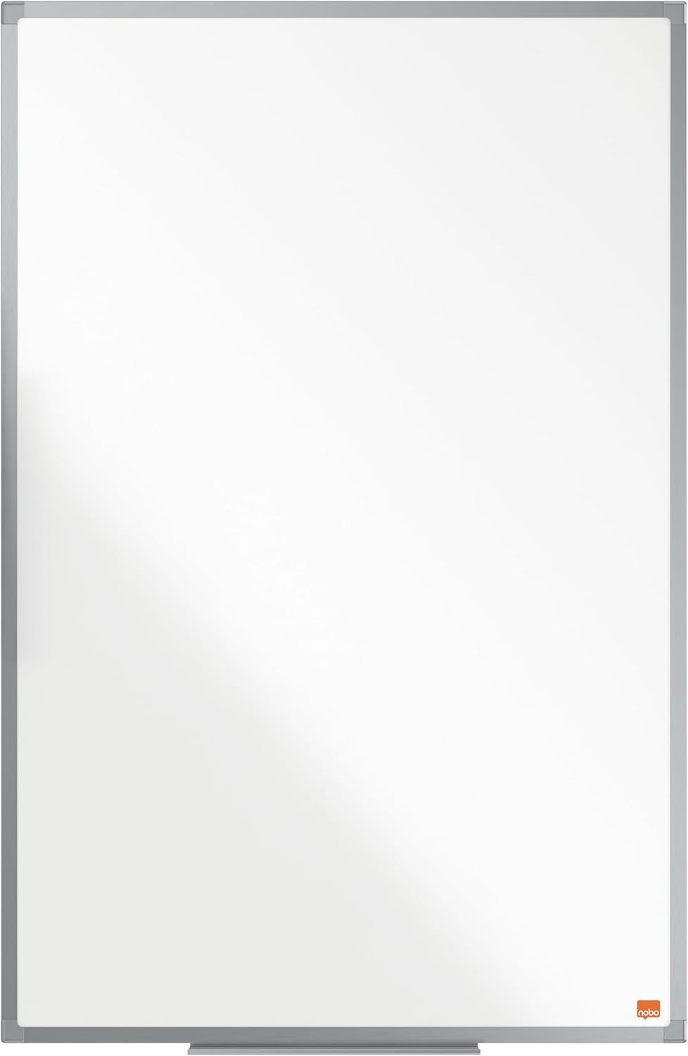 Nobo Amazon Exclusive Stahl-Magnettafel 240 x 120 cm – Trocken abwischbare Memotafel mit Aluminiumrahmen und Stifthalter, magnetische Wandtafel für Büro, Zuhause, Klassenzimmer