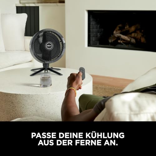 Shark FlexBreeze Pro Mist Akku-Ventilator für innen und außen mit Sprühsystem, tragbarer Sprühtank, 20 m, Stand- & Tischventilator, 5 Geschwindigkeitsstufen, leise, Fernbedienung, Anthrazit FA300EU