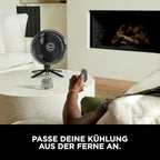 Shark FlexBreeze Pro Mist Akku-Ventilator für innen und außen mit Sprühsystem, tragbarer Sprühtank, 20 m, Stand- & Tischventilator, 5 Geschwindigkeitsstufen, leise, Fernbedienung, Anthrazit FA300EU