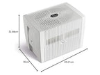 Venta Luftbefeuchter LW45 Comfort Plus, sehr leise 24 dB(A), energieeffizient 3 Watt, hygienische Kaltverdunstung ohne Filter, großer 10 l-Tank, bis 60 m², Automatik-, Sleep-Modus, mit Duftfunktion