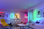 Paulmann 92466 LED Einbauleuchte Base Smart Home Zigbee Basisset schwenkbar rund 230V 3x4,9W 3x420lm dimmbar 90mm Weiß Metall RGBW+