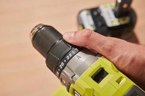 RYOBI 18 V ONE+ Brushless Akku-Schlagbohrschrauber RPD18BL2-0, max. Drehmoment 95 Nm, 24 Drehmomenteinstellungen, 13 mm Schnellspannbohrfutter, G5 GripZone, ohne Akku und Ladegerät