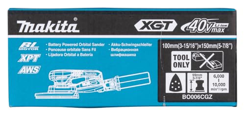 Makita BO006CGZ Akku-Deltaschleifer 40V max. / 100 x 150 mm (ohne Ladegerät und Akkus)