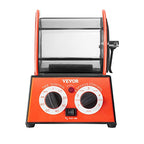 VEVOR Poliertrommel Schmuck-Poliermaschine 5 kg, Rotary Tumbler Oberflächenpolierer 60 W, Schmuck Polieren Dreh-Tumbler Einstellbare Zeit & Drehzahl Polierer Kugelmühle, für Gold, Silber usw.