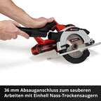 Einhell Akku-Handkreissäge TE-CS 18/165-1 Li-Solo Power X-Change (18 V, Li-Ion, Ø165 x Ø20 mm Sägeblatt, werkzeuglose Einstellung bei Schnitttiefe + Neigungswinkel, ohne Akku und Ladegerät)