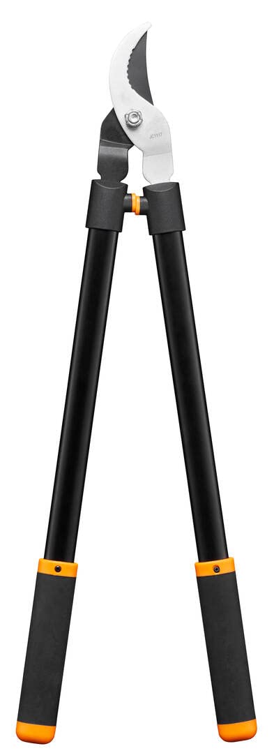Fiskars Bypass-Astschere für frisches Holz, Antihaftbeschichtet, Gehärteter Präzisionsstahl, Länge: 81 cm, Schwarz, L11, 1027541