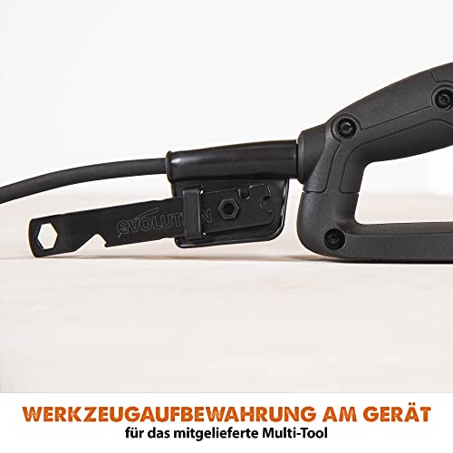 Evolution R255DCT Betonsäge Elektrische Steinsäge 2000W Steinschneidemaschine 255 mm Scheibendurchmesser Sägeblatt Premium Diamantblatt, 102.5 mm Schnitttiefe, schneidet Mauerwerk Gehwegplatten Beton